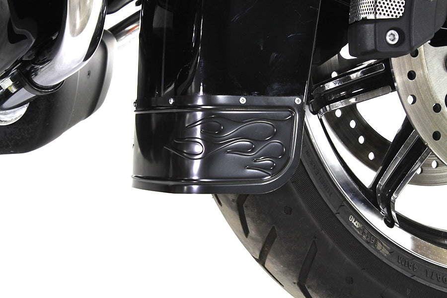 Wyatt Gatling Part 77762F Black Front Fender Tip for Harley Davidson FLT