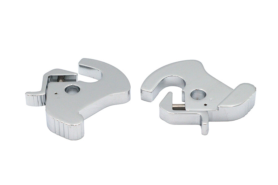 Wyatt Gatling Chrome Rotary Latch Kit for Detachable Side Plates and Tour-Pak Luggage Carriers