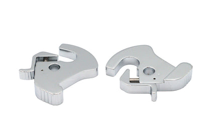 Wyatt Gatling Chrome Rotary Latch Kit for Detachable Side Plates and Tour-Pak Luggage Carriers