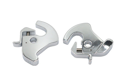 Wyatt Gatling Chrome Rotary Latch Kit for Detachable Side Plates and Tour-Pak Luggage Carriers