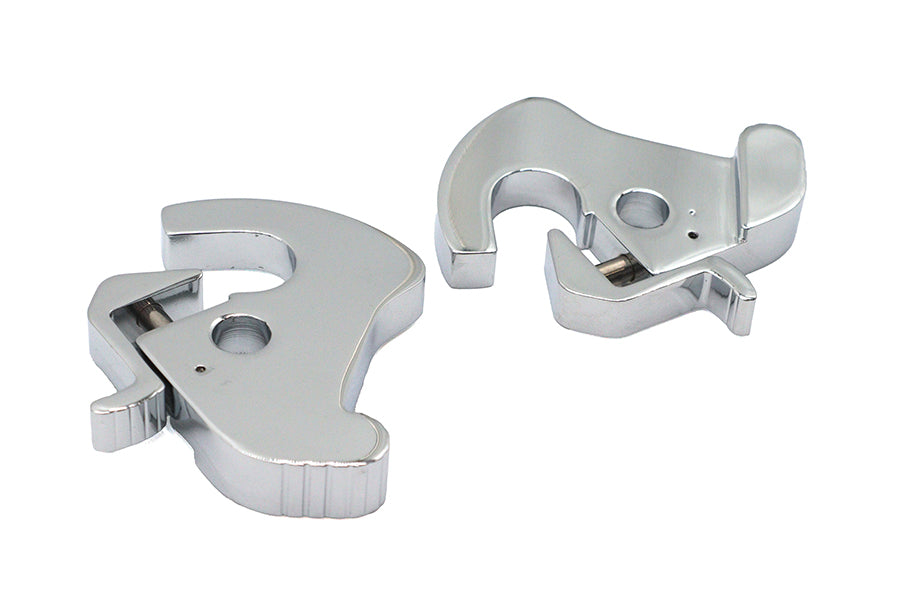 Wyatt Gatling Chrome Rotary Latch Kit for Detachable Side Plates and Tour-Pak Luggage Carriers