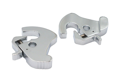 Wyatt Gatling Chrome Rotary Latch Kit for Detachable Side Plates and Tour-Pak Luggage Carriers