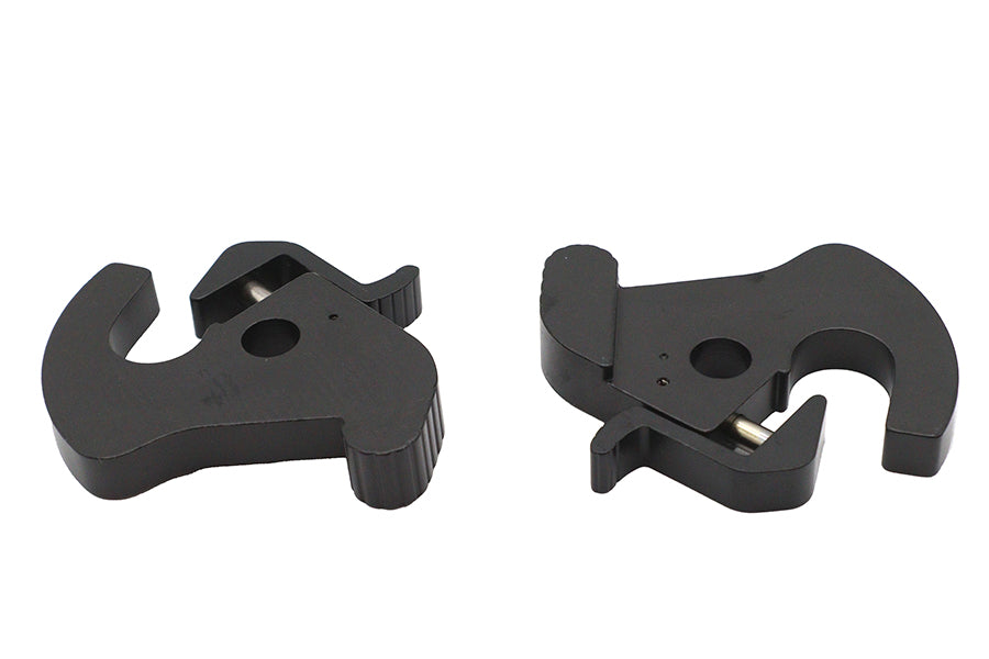 Wyatt Gatling Black Rotary Latch Kit Part 77456B for Harley Touring and Custom Models
