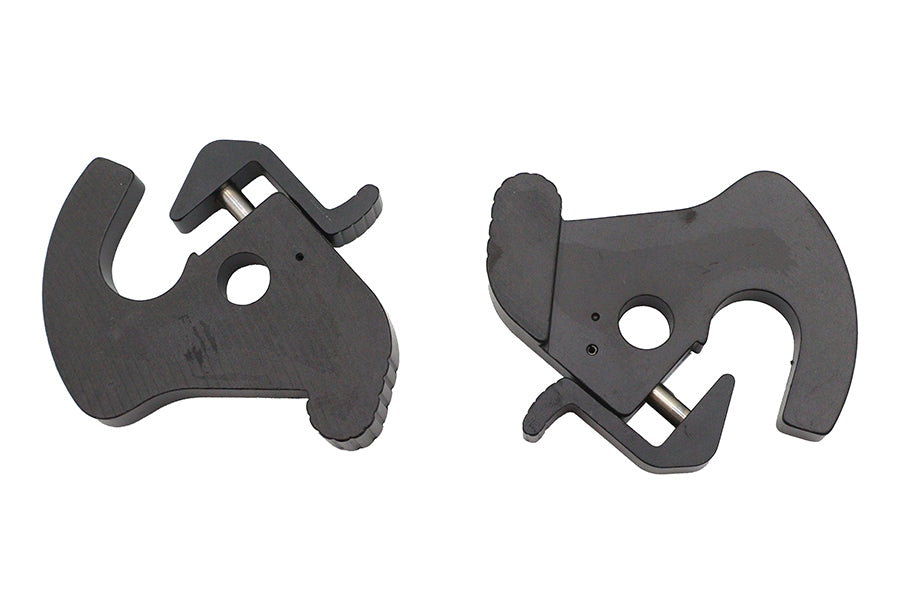 Wyatt Gatling Black Rotary Latch Kit Part 77456B for Harley Touring and Custom Models