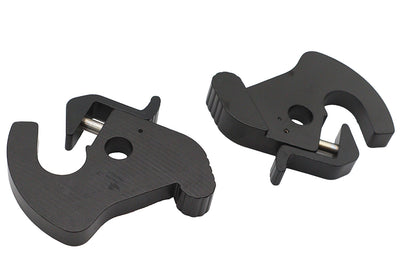 Wyatt Gatling Black Rotary Latch Kit Part 77456B for Harley Touring and Custom Models