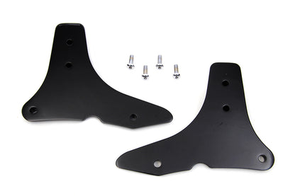 Wyatt Gatling Sissy Bar Side Plate Set Black for Harley Davidson FLHX (2014-2018)