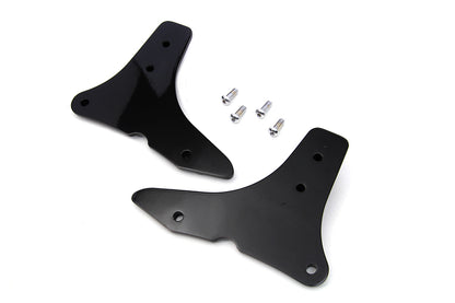 Wyatt Gatling Sissy Bar Side Plate Set Black for Harley Davidson FLHX (2014-2018)