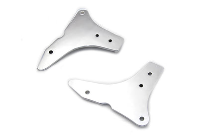 Wyatt Gatling Sissy Bar Side Plate Set Chrome for Harley Davidson FLHR & FLHX