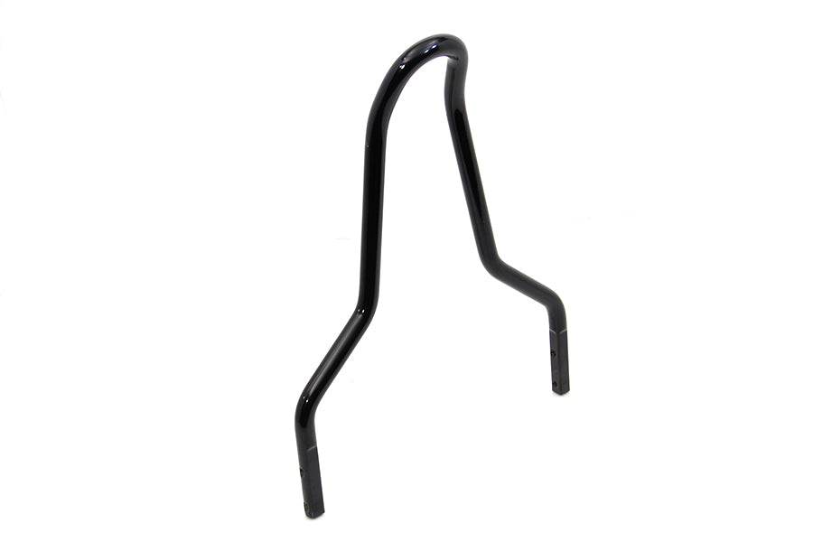 Wyatt Gatling 80209B 11 Inch Round Sissy Bar Top Black for Harley Davidson FLH