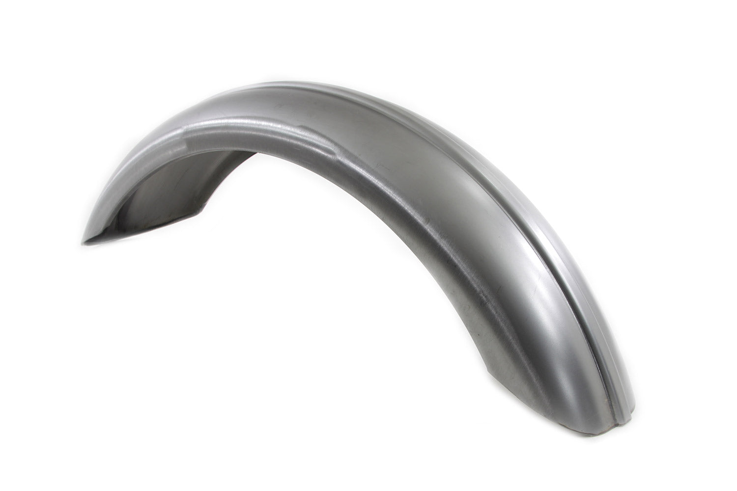 Wyatt Gatling Rear Fender Round Profile - Raw Steel Construction for Custom Motorcycle Fitment