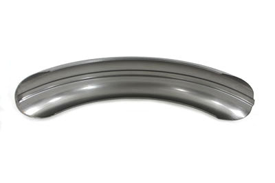 Wyatt Gatling Rear Fender Round Profile - Raw Steel Construction for Custom Motorcycle Fitment