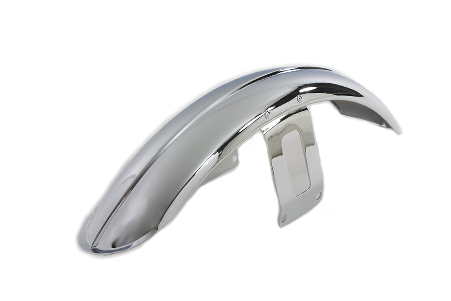 Wyatt Gatling Chrome Front Fender with Chrome Bracket for Harley Davidson FXW Series