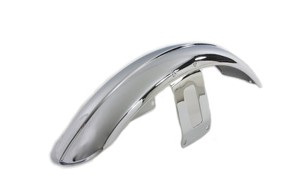 Wyatt Gatling Chrome Front Fender with Chrome Bracket for Harley Davidson FXW Series