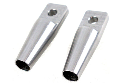 V-Twin Sissy Bar Fab End Set Raw for Custom Rigid Sissy Bars