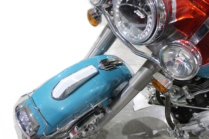 V-Twin Squashed Bird Fender Trim Chrome - Includes 2 Mount Studs for Front or Rear Fender