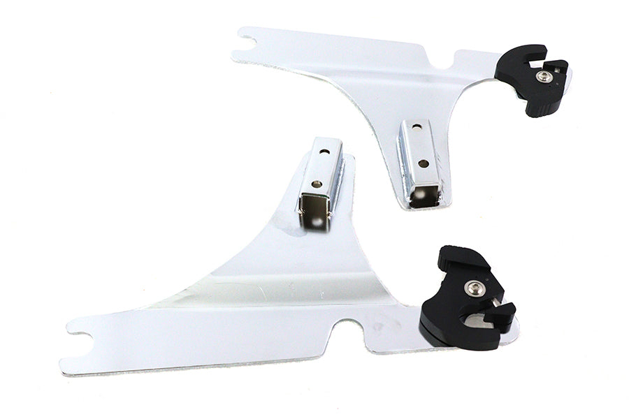 Wyatt Gatling Part 80143 Detachable Sissy Bar Side Plates for Harley Davidson FLSTC (2000-2009)
