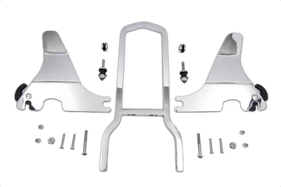 V-Twin 16 inch Detachable Sissy Bar Kit for Harley Davidson XL Models