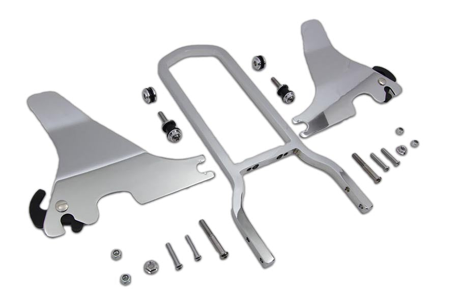 V-Twin 16 inch Detachable Sissy Bar Kit for Harley Davidson XL Models