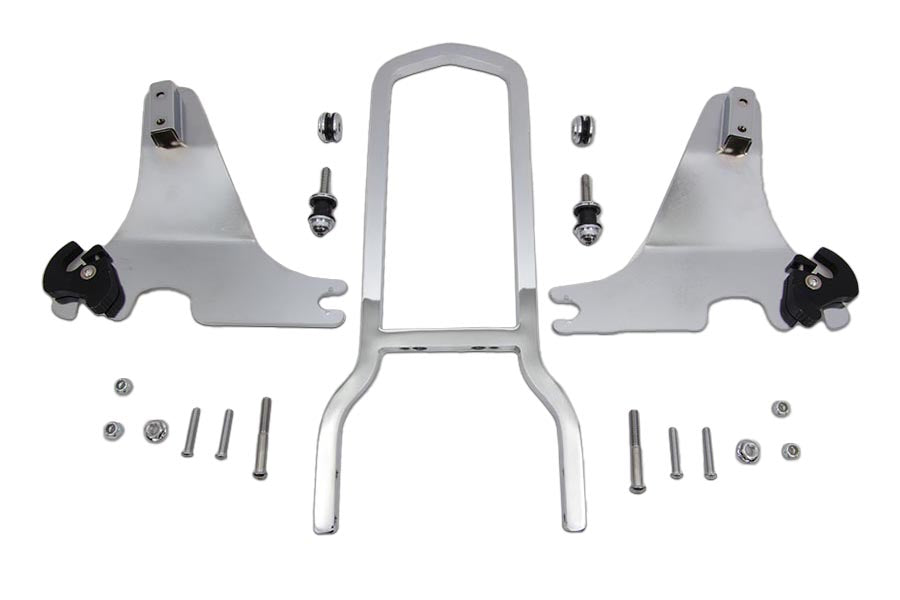 V-Twin 16 inch Detachable Sissy Bar Kit for Harley Davidson XL Models