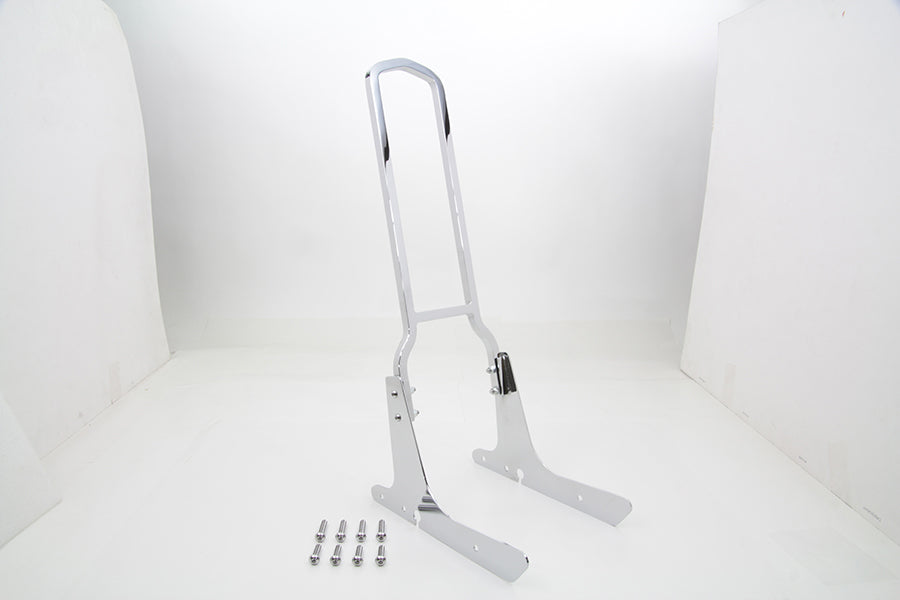 V-Twin 20 Inch Solid Sissy Bar Kit for Harley Davidson XL Models