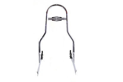 Wyatt Gatling One Piece Sissy Bar Chrome for Harley Davidson FLST Models