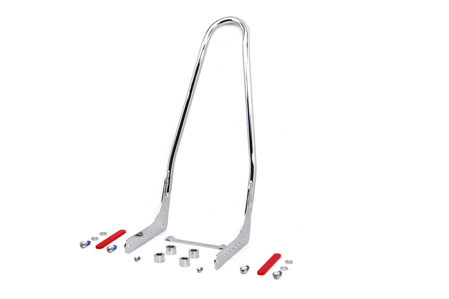 Wyatt Gatling Part 80220 One Piece Sissy Bar Chrome for Harley Davidson FLDE & FLHC 2018-2024