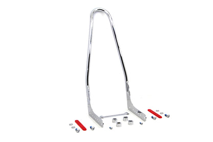 Wyatt Gatling Part 80220 One Piece Sissy Bar Chrome for Harley Davidson FLDE & FLHC 2018-2024