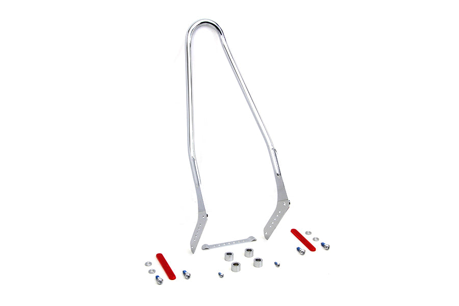Wyatt Gatling Part 80220 One Piece Sissy Bar Chrome for Harley Davidson FLDE & FLHC 2018-2024