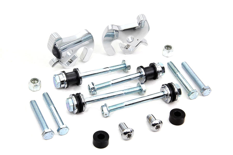 V-Twin Luggage Rack and Sissy Bar Mount Kit for Harley Davidson XL Models