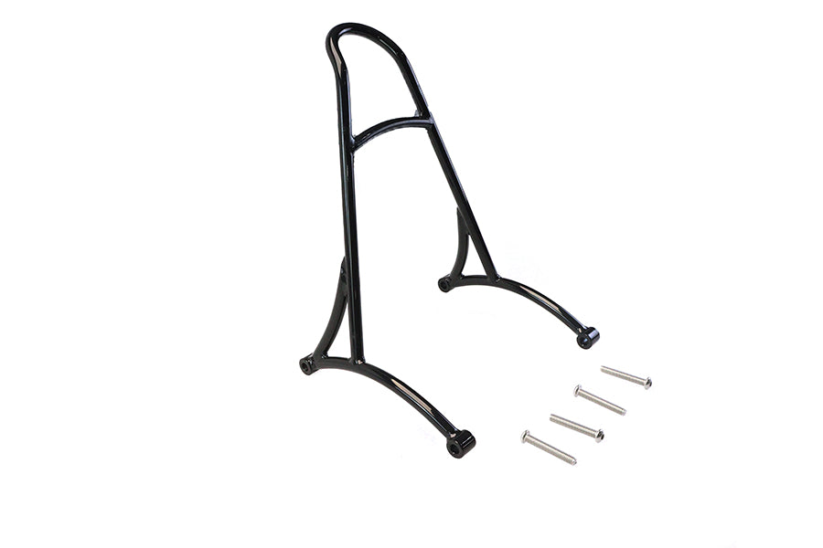 V-Twin 80251B Shorty XL Sissy Bar, 14-Inch One-Piece Bolt-On Design