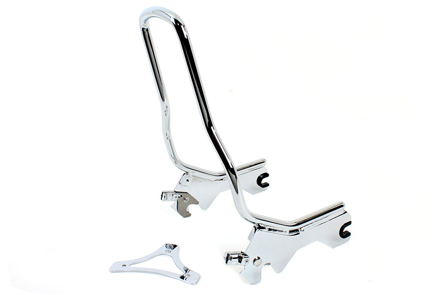 Wyatt Gatling 14-1/2 Inch Standard Detachable Sissy Bar Chrome for Harley Davidson FLDE and FLHC