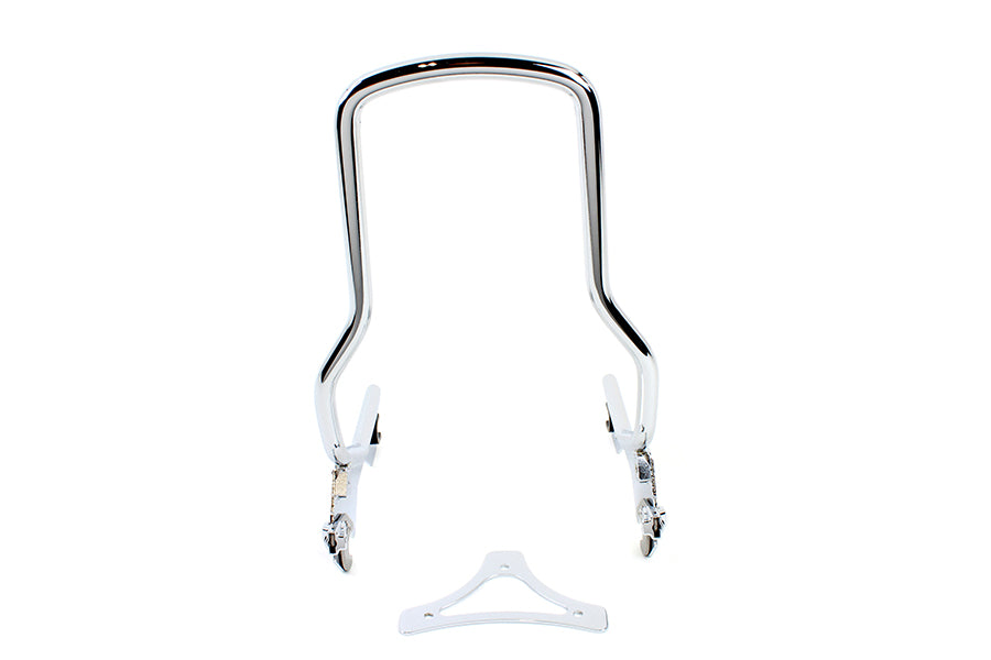 Wyatt Gatling 14-1/2 Inch Standard Detachable Sissy Bar Chrome for Harley Davidson FLDE and FLHC