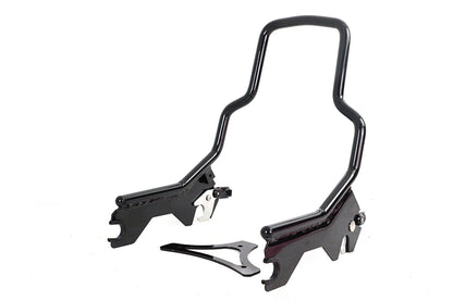 Wyatt Gatling 8-1/2 inch Short Detachable Sissy Bar for Harley Davidson FLDE & FLHC in Gloss Black (Part #80221B)