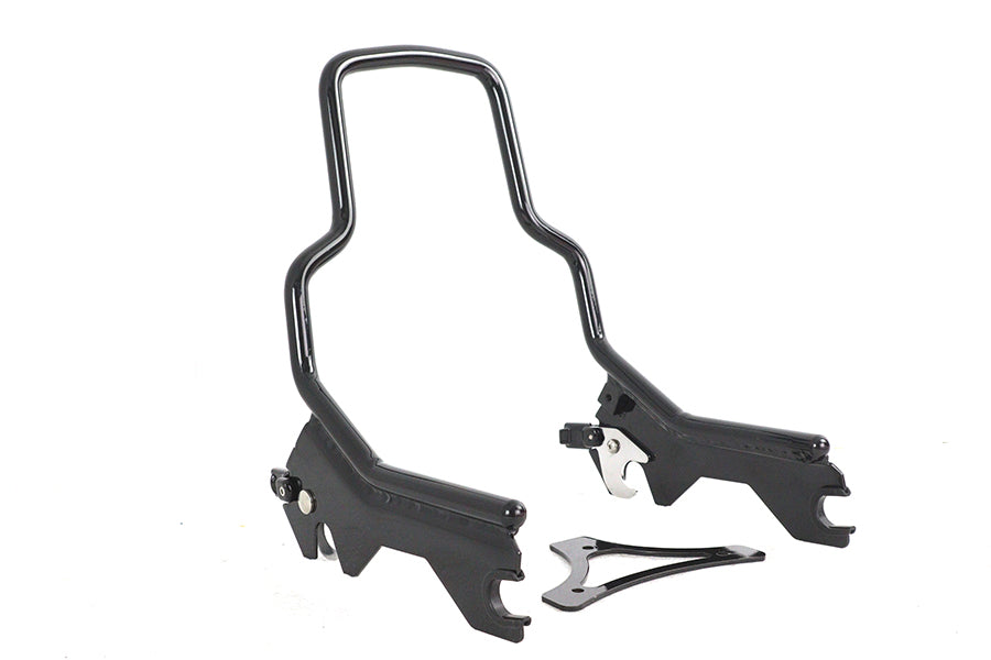 Wyatt Gatling 8-1/2 inch Short Detachable Sissy Bar for Harley Davidson FLDE & FLHC in Gloss Black (Part #80221B)