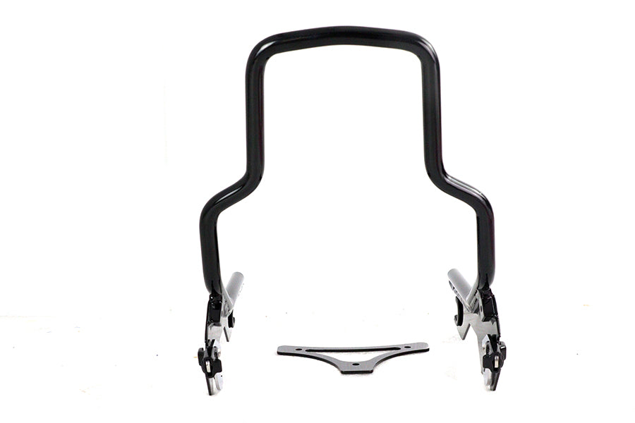 Wyatt Gatling 8-1/2 inch Short Detachable Sissy Bar for Harley Davidson FLDE & FLHC in Gloss Black (Part #80221B)