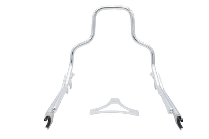 Wyatt Gatling 8-1/2 inch Short Detachable Sissy Bar Chrome for Harley Davidson FLFB and FLFBS Models - Part #80224