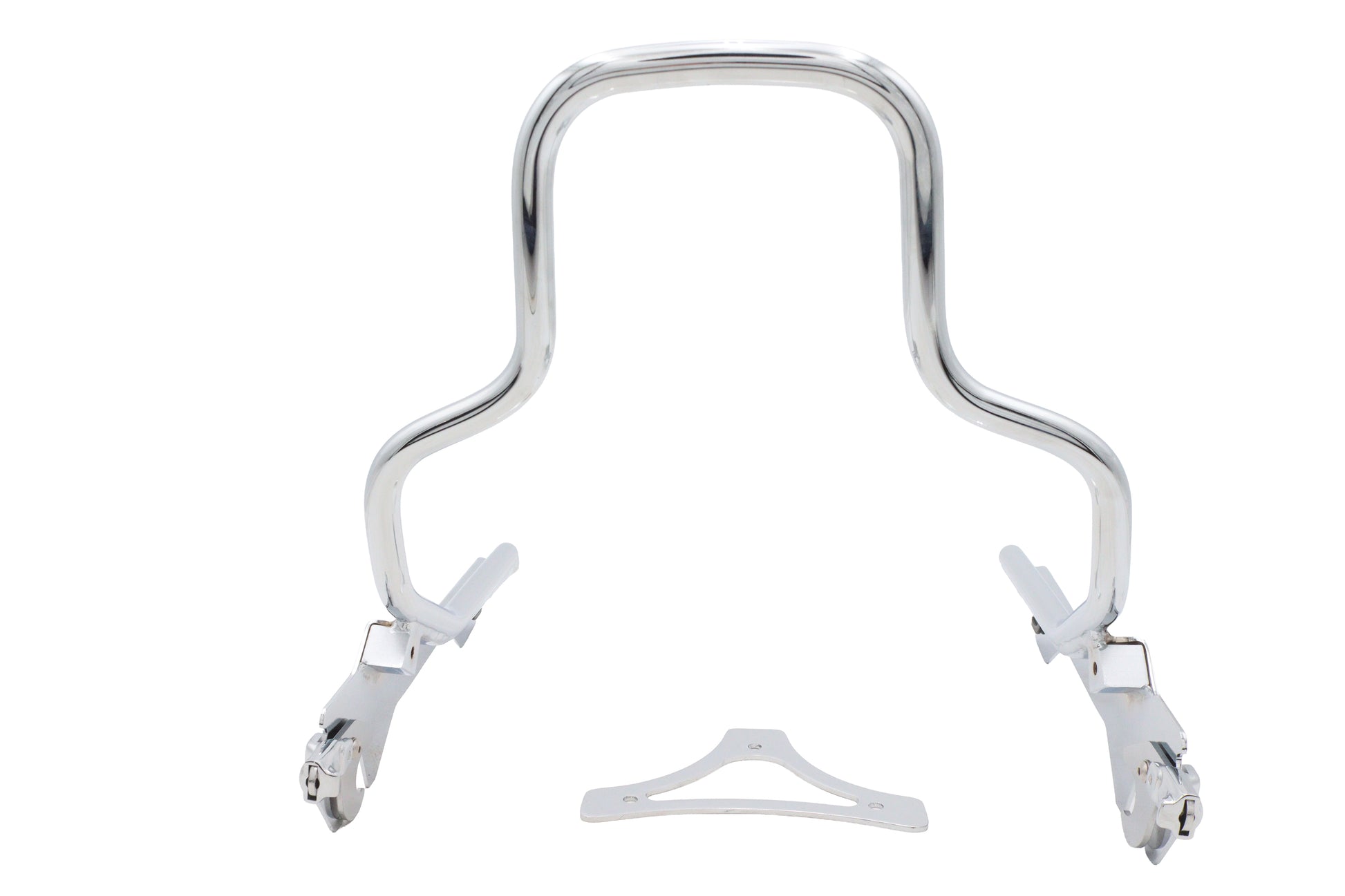 Wyatt Gatling 8-1/2 inch Short Detachable Sissy Bar Chrome for Harley Davidson FLFB and FLFBS Models - Part #80224