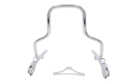 Wyatt Gatling 8-1/2 inch Short Detachable Sissy Bar Chrome for Harley Davidson FLFB and FLFBS Models - Part #80224