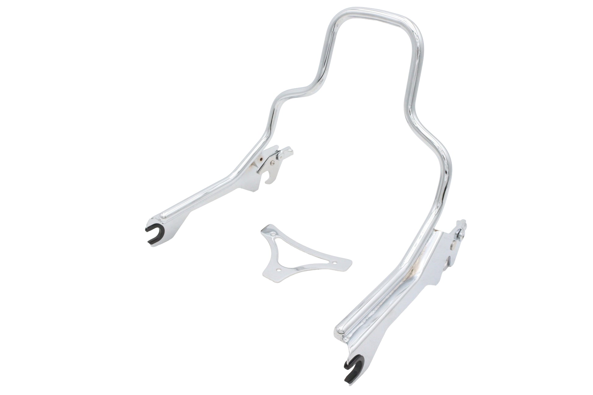 Wyatt Gatling 8-1/2 inch Short Detachable Sissy Bar Chrome for Harley Davidson FLFB and FLFBS Models - Part #80224