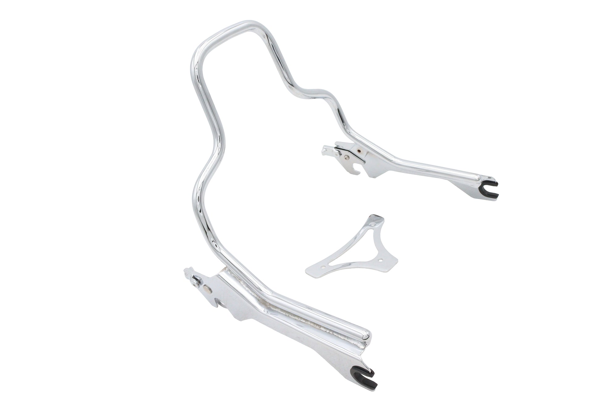 Wyatt Gatling 8-1/2 inch Short Detachable Sissy Bar Chrome for Harley Davidson FLFB and FLFBS Models - Part #80224