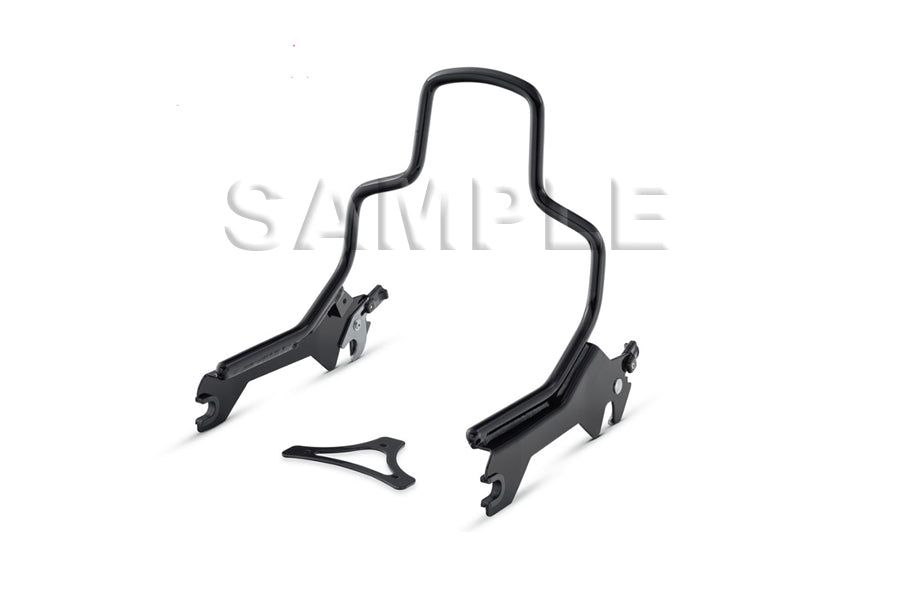Wyatt Gatling 8-1/2 inch Short Detachable Sissy Bar Gloss Black for Harley Davidson FLFB and FLFBS