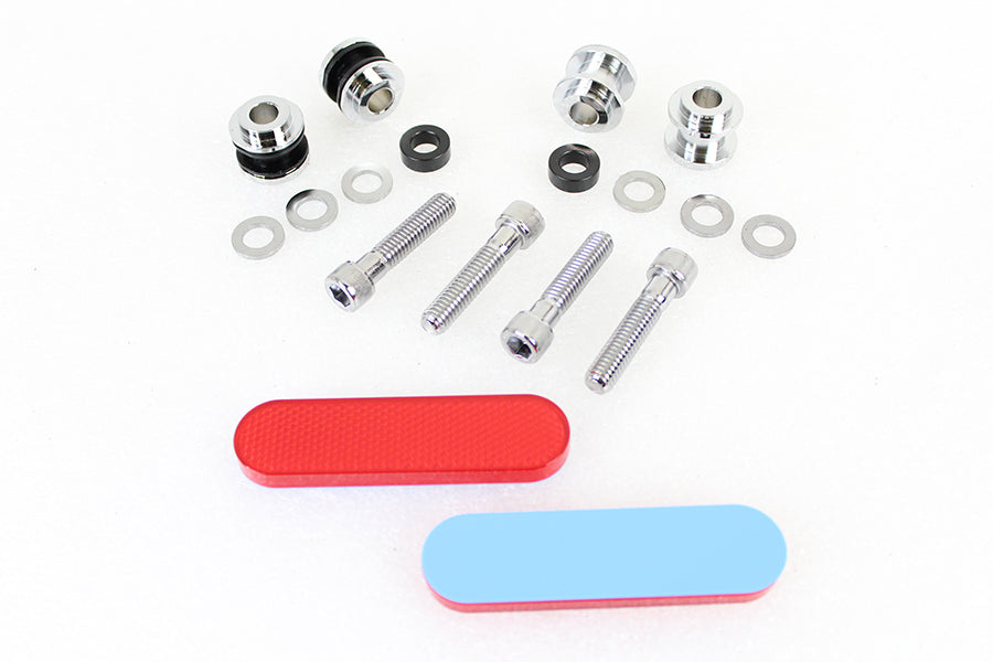 Wyatt Gatling Docking Hardware Kit Chrome for Harley Davidson FLFB and FLFBS Models