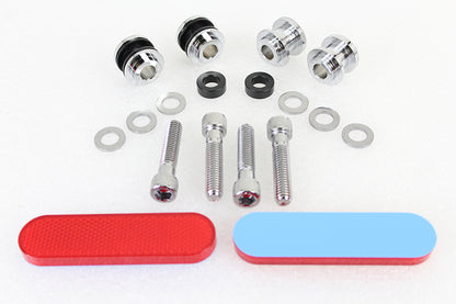 Wyatt Gatling Docking Hardware Kit Chrome for Harley Davidson FLFB and FLFBS Models