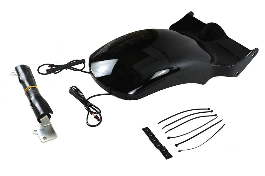 V-Twin M8 Bobbed Rear Fender for Harley Davidson FXST and FLST Models