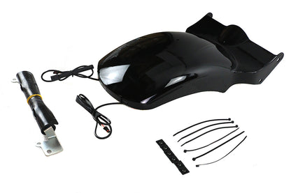V-Twin M8 Bobbed Rear Fender for Harley Davidson FXST and FLST Models