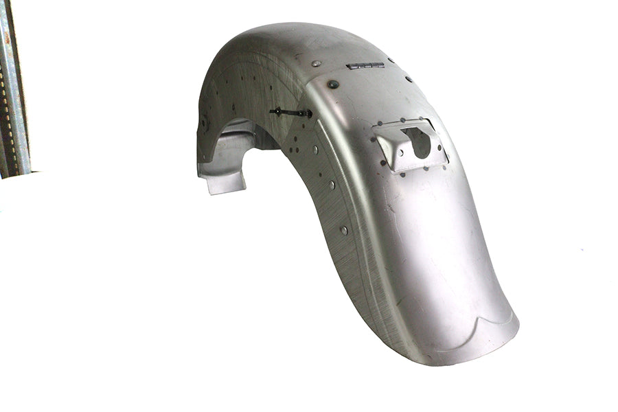 V-Twin Factory Sample Replica Rear Fender with Hinged Tail for Harley Davidson FL (1973-1982)