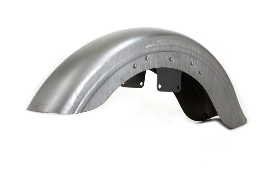 V-Twin Factory Sample Front Fender Raw with Bracket for Harley Davidson FXST and FXDWG Models