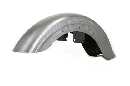 V-Twin Factory Sample Front Fender Raw with Bracket for Harley Davidson FXST and FXDWG Models
