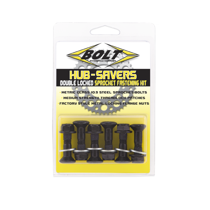 BOLT Hub-Savers Japanese Black - 6 Pack, Part Number 2008-HS.B