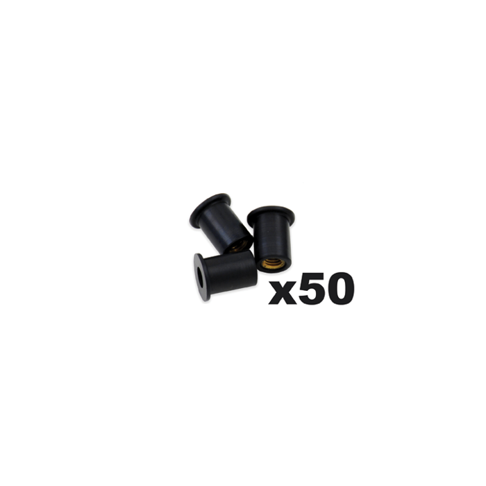BOLT M5 Windscreen Well Nuts – 50 Pack